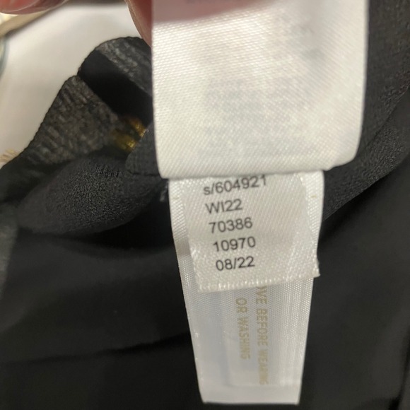 Ann Taylor Black Gold Metallic Dot Kimono Open Front Jacket M/L Black Label NWT - Picture 6 of 8